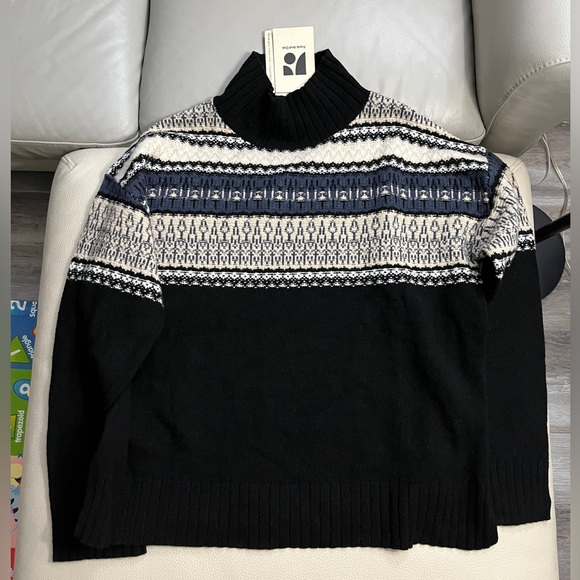 NWT - Frank & Oak Lambswool Fair Isle Mockneck Women’s Sweater - Size S, L - Picture 5 of 12